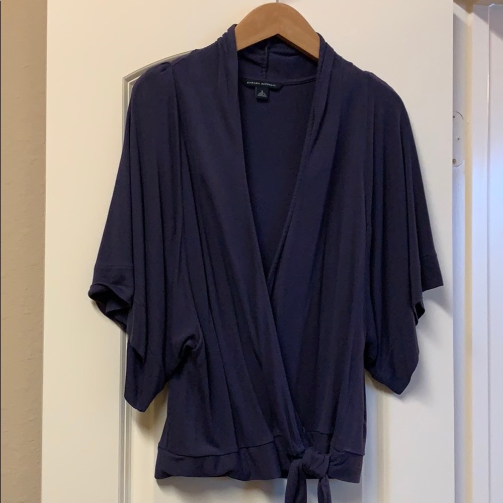 Eggplant Kimono type Blouse